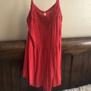 Orange/Red Romper